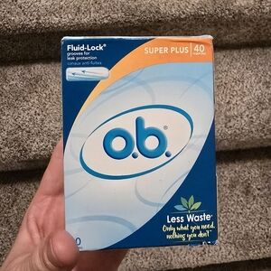 ob 40ct Super Plus Applicator-free Tampons